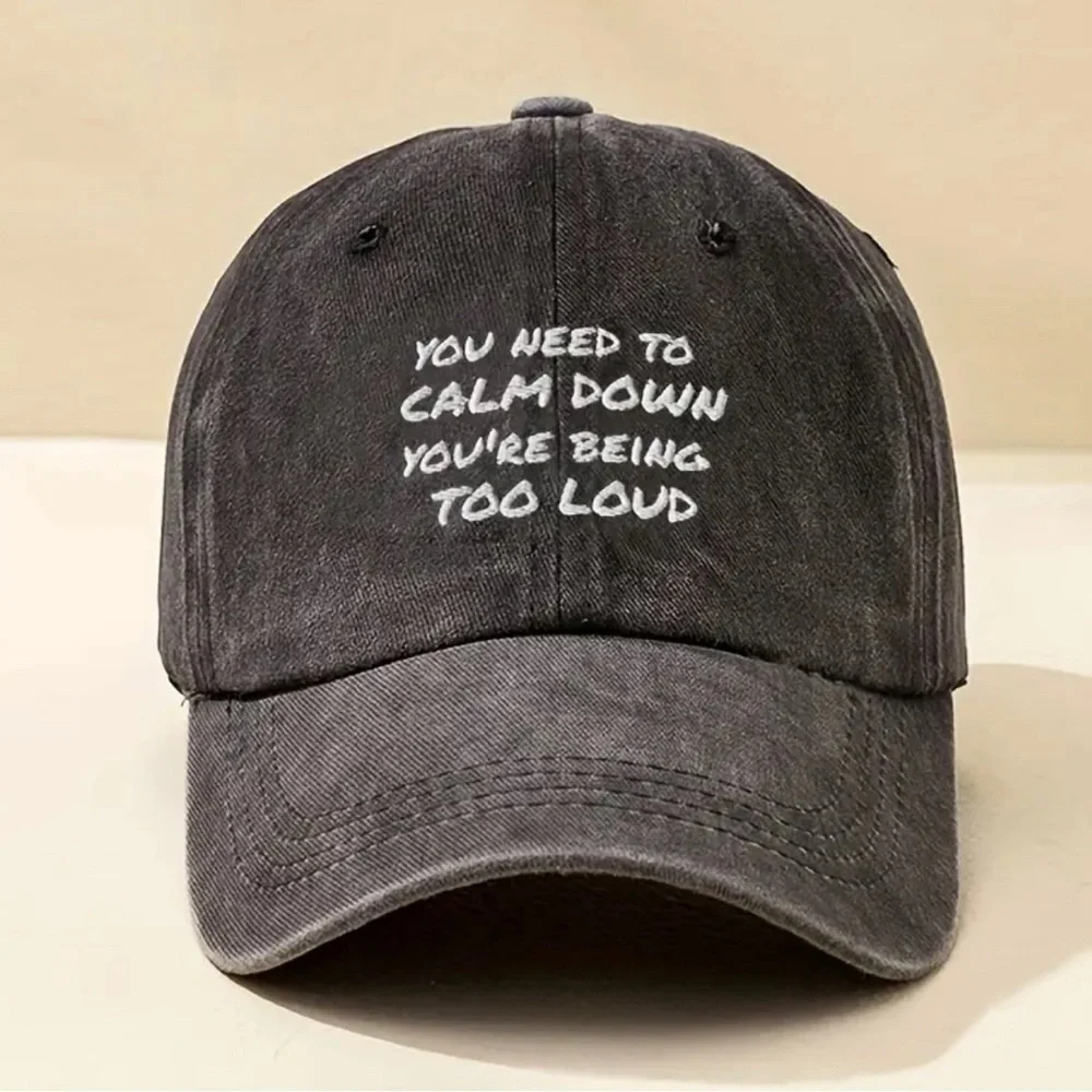N/A embroidered slogan